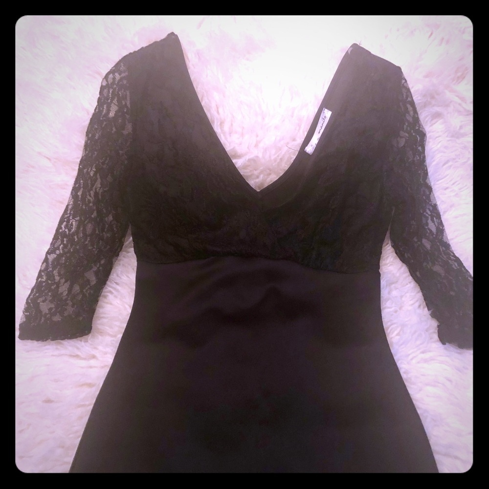 Black cocktail dress
